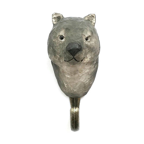 Wildlife Garden Handcrafted Animal Hook - Wombat