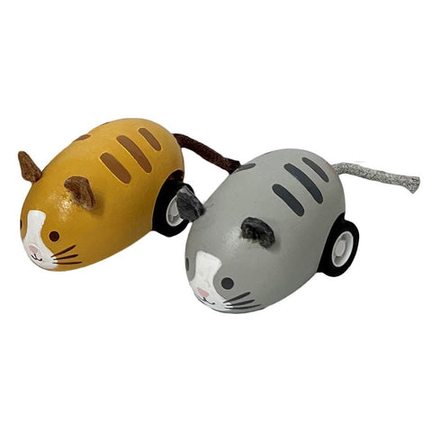 Wooden Pull Back Toy Cat