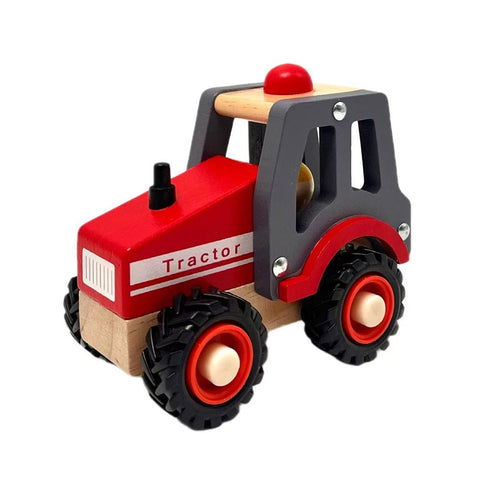 Wooden Red Tractor by Toyslink