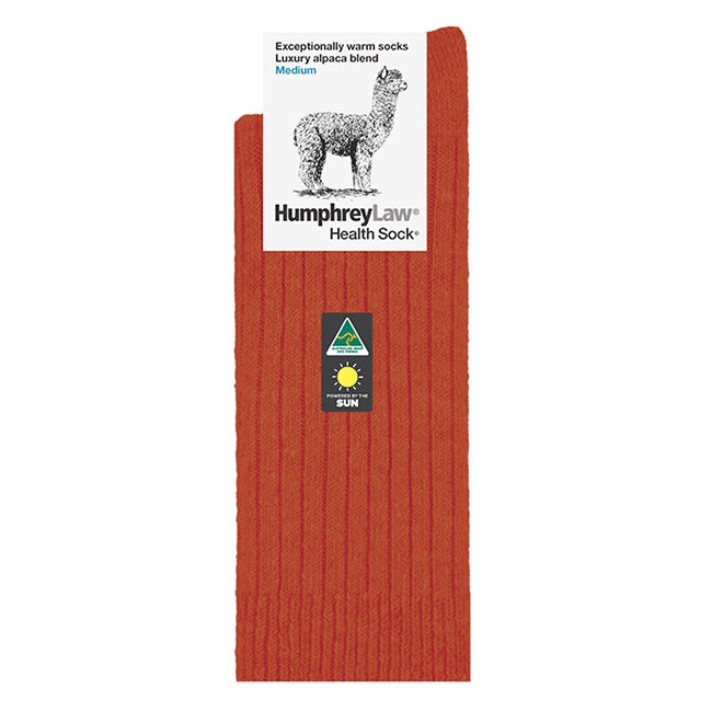 Humphrey Law Alpaca Health Socks Terracotta