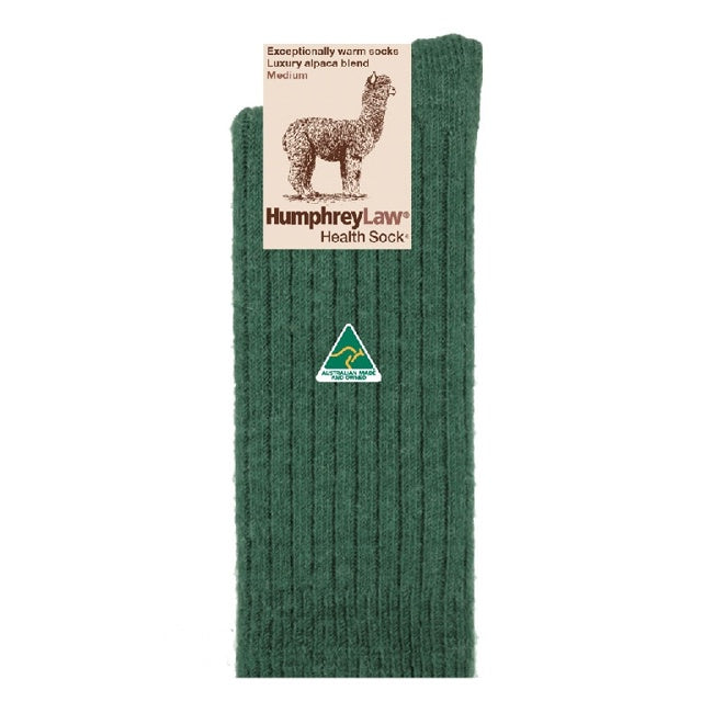 Humphrey Law Alpaca Health Socks Hunter Green