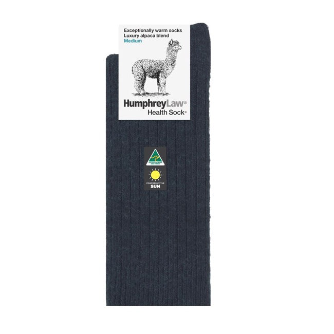 Humphrey Law Alpaca Health Socks Charcoal