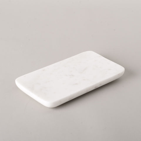 White Marble Soap Dish 14cm x 8cm