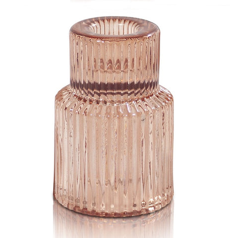 Arlo Vintage Glass Candle Holder Champagne