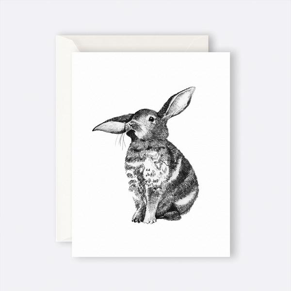 Father Rabbit Card Bunny