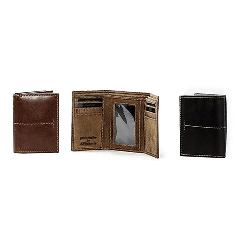 Rio Negro Leather Wallet by JLP Melbourne in three colours Cognac Hunter & Dark Brown