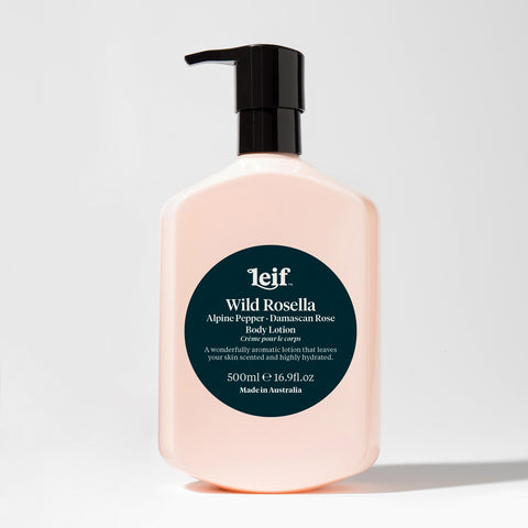Leif Wild Rosella Body Lotion with Alpine Pepper & Damascan Rose