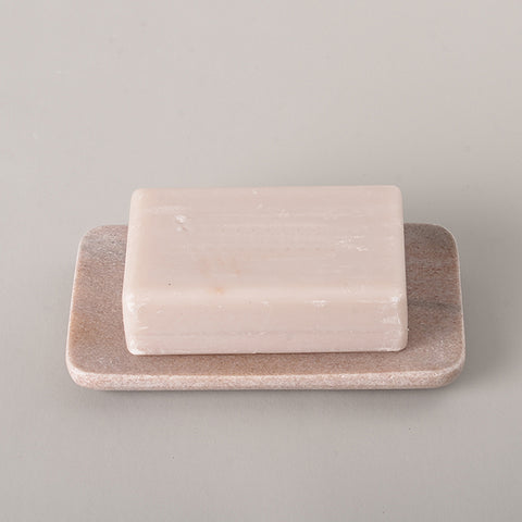 Pink Marble Soap Dish 14cm x 8cm