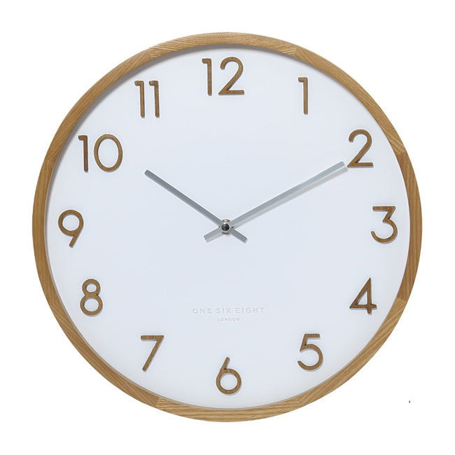 Scarlett Wall Clock 35cm White