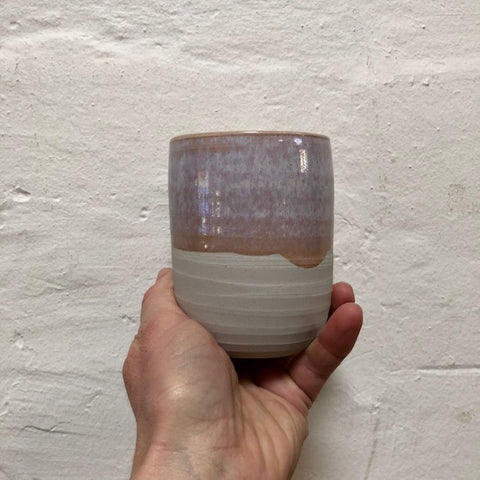 Shelley Panton Hand-Thrown Studio Pottery Cup Rockmelon
