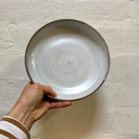Shelley Panton Hand-Thrown Studio Pottery Bowl White/Red Clay