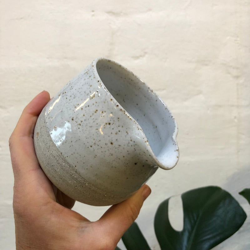 Shelley Panton Hand-Thrown Pottery Pourer White