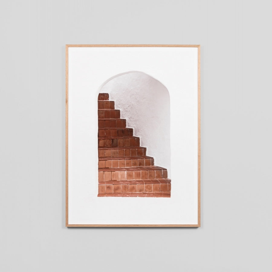 Terracotta Stairs Art Print