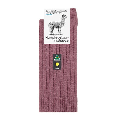 Humphrey Law Alpaca Health Socks Old Rose