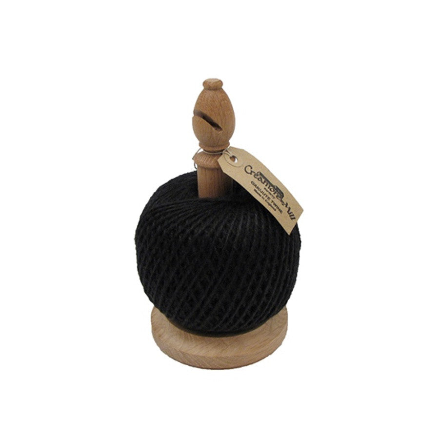 Creamore Mill Wooden Twine Stand with Cutter & Black Twine