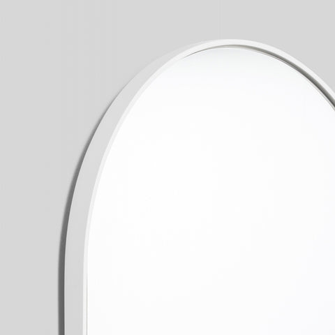 Bjorn Oval Mirror White 50cm x 145cm