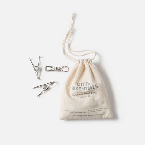 Citta Stainless Steel Pegs 20 Pack