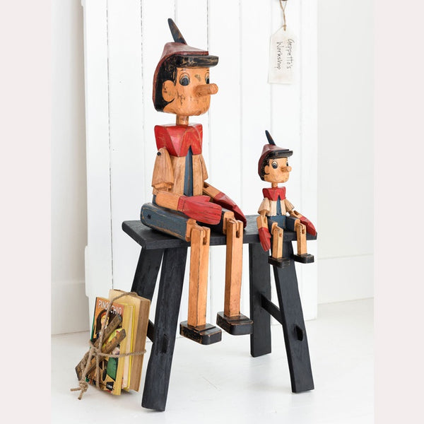 Image Rustic Pinocchio Rustic Wooden Pinocchio Puppet 80cm - The Panton Store
