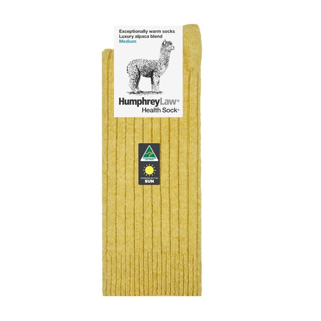 Humphrey Law Alpaca Health Socks Empire Yellow