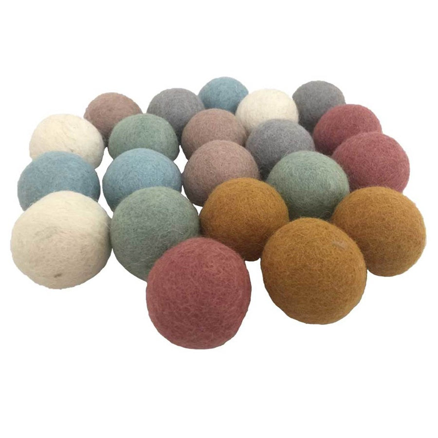 Papoose Toys Felt Earth Balls
