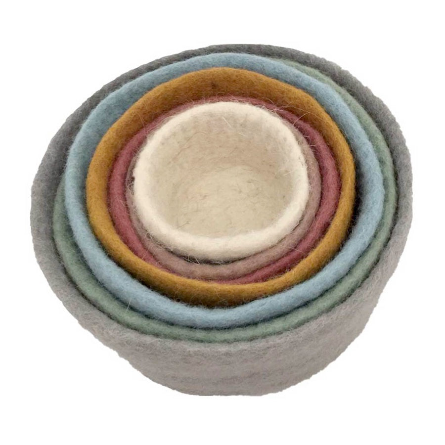 Papoose Toys Felt Earth Bowl