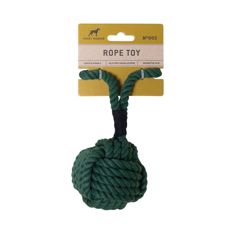 Field + Wander Ball Rope Toy Green
