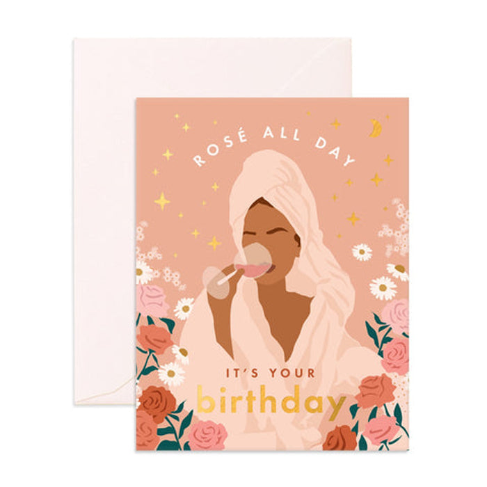 Fox & Follow Woman Birthday Card