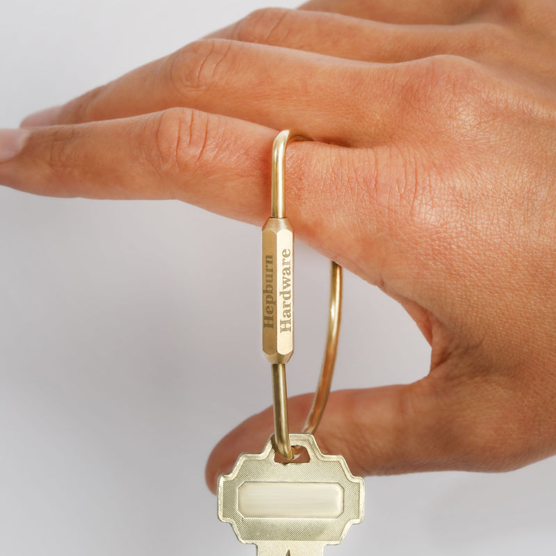 Key Ring in Brass by Hepburn Hardware