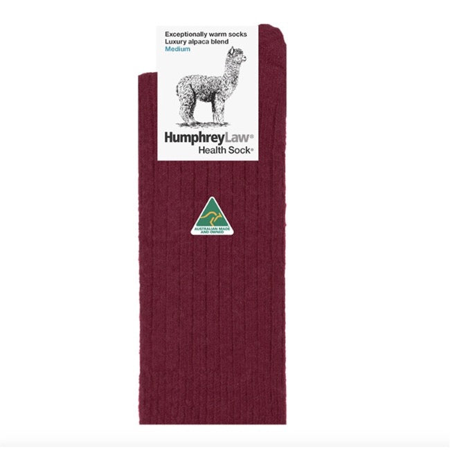 Humphrey Law Alpaca Health Socks Berry