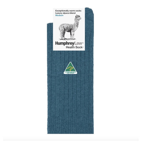 Humphrey Law Alpaca Health Socks Teal