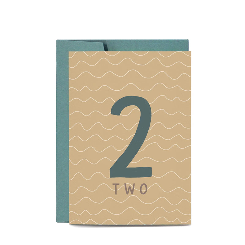 TWO 2nd  Birthday Card