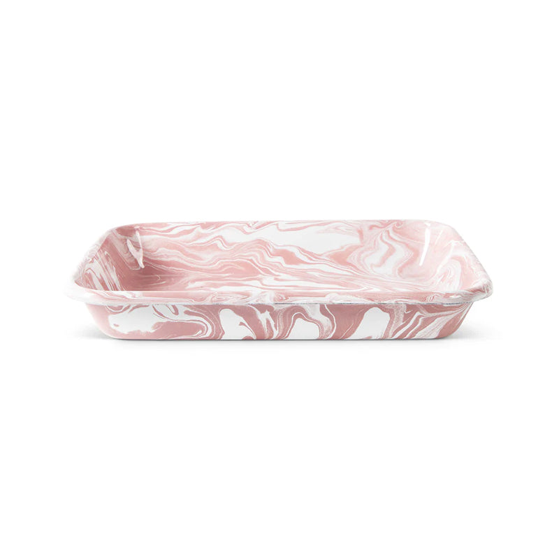 Kip & Co Enamel Baking Dish Pink Marble