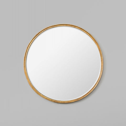 Looking Glass Round Mirror Antique Gold 76cm Custom Order 2-8 Weeks