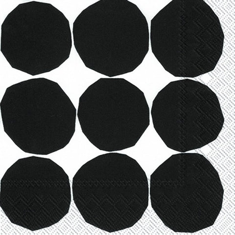 Kivet Black & White Paper Napkins by Marimekko