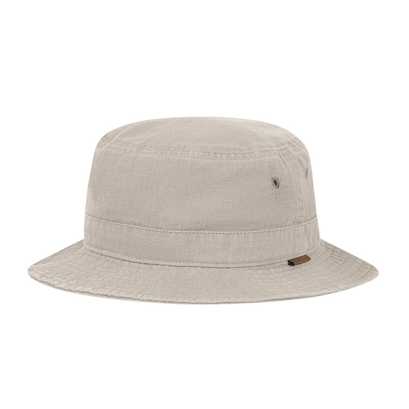 Mens Packard Cotton Bucket Hat Stone