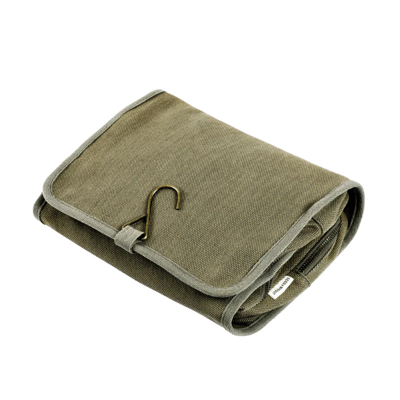 Olive Green Seed & Sprout Organic Hanging Travel Bag