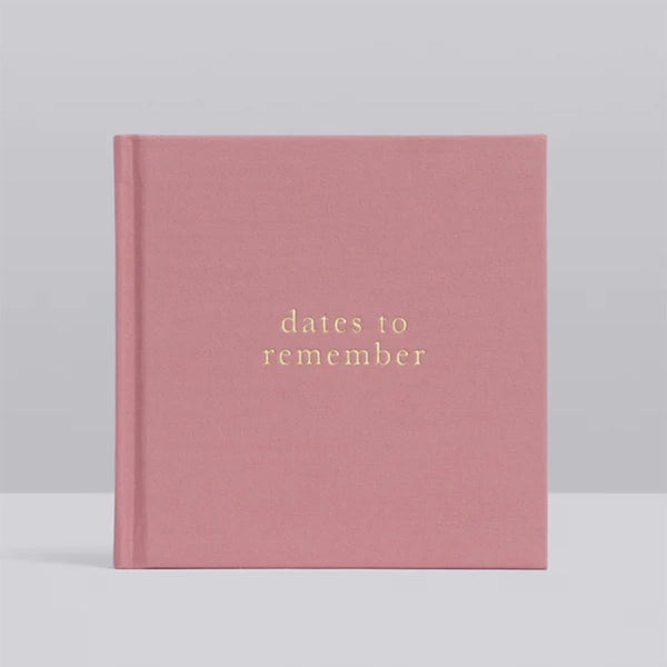Write To Me Dates To Remember Journal - Blush